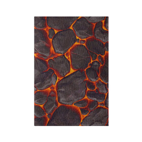 Обложка для паспорта матовая кожа с принтом ЛАВА | LAVA в Петрозаводске, натуральная матовая кожа | размер 19,3 х 13,7 см; прозрачные пластиковые крепления | burnin | fire | flame | grunge | lava | lawa | гранж | земля | красная | красный | лава | неон | неоновая | огонь | паттерн | пламя | плита | плиты | природа | текстура | текстуры | трещины