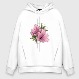 Мужское худи Oversize хлопок с принтом Watercolour flowers в Петрозаводске, френч-терри — 70% хлопок, 30% полиэстер. Мягкий теплый начес внутри —100% хлопок | боковые карманы, эластичные манжеты и нижняя кромка, капюшон на магнитной кнопке | 8 марта | girl | woman | бабушка | весна | девушкам | девушке | девушки | женский | листья | мама | март | подарок | тренд | цветочки | цветы