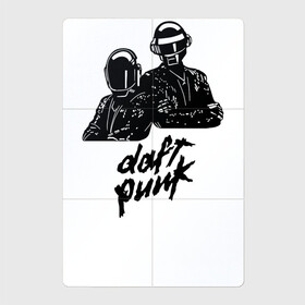 Магнитный плакат 2Х3 с принтом Daft Punk в Петрозаводске, Полимерный материал с магнитным слоем | 6 деталей размером 9*9 см | Тематика изображения на принте: daft punk | electro music | electronic | дафт панк | диско | музыка | ретро | хаус | электро | электроника
