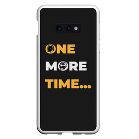 Чехол для Samsung S10E с принтом One More Time... в Петрозаводске, Силикон | Область печати: задняя сторона чехла, без боковых панелей | acces | after | all | better | crush | da | daft | dance | discovery | faster | funk | get | harder | homework | human | instant | lose | lucky | memories | more | one | punk | random | stronger | time | to | yourself | бангальтер | дафт 