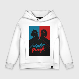 Детское худи Oversize хлопок с принтом Daft Punk в Петрозаводске, френч-терри — 70% хлопок, 30% полиэстер. Мягкий теплый начес внутри —100% хлопок | боковые карманы, эластичные манжеты и нижняя кромка, капюшон на магнитной кнопке | Тематика изображения на принте: cyberpunk | daft | daftpunk | electronic | get | guy | guy manuel | human | lucky | music | punk | robot | rock | thomas | дафт | дафтпанк | киберпанк | музыка | ню диско | панк | робот | рок | техно | томас | электро | электроник рок