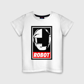 Детская футболка хлопок с принтом Daft Punk в Петрозаводске, 100% хлопок | круглый вырез горловины, полуприлегающий силуэт, длина до линии бедер | cyberpunk | daft | daftpunk | electronic | get | guy | guy manuel | human | lucky | music | punk | robot | rock | thomas | дафт | дафтпанк | киберпанк | музыка | ню диско | панк | робот | рок | техно | томас | электро | электроник рок
