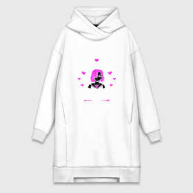 Платье-худи хлопок с принтом Just A Girl Sketching в Петрозаводске,  |  | a | anime | geek | gift | girl | hot | just | kawai | logo | loves | merch | otaku | sketching | tyan | who | аниме | девушка | действительно | кавай | которая | любит | подарок | просто | скетч | тян | тянка