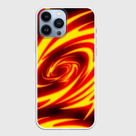 Чехол для iPhone 13 Pro Max с принтом ОГНЕННЫЕ ВОЛНЫ | FIRE STRIPES в Петрозаводске,  |  | abstraction | geometry | hexagon | neon | paints | stripes | texture | triangle | абстракция | брызги | геометрия | краски | неон | соты | текстура