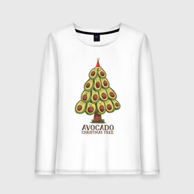 Женский лонгслив хлопок с принтом Avocado Christmas Tree в Петрозаводске, 100% хлопок |  | claus | cute | nature | new year | santa | tree | авокадо | адвокадо | дед мороз | дед отмороз | ёлка | ель | из авокадо | колпак | косточка | милота | милые авокадо | новый год | прикол | природа | рождественское дерево