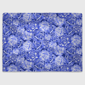 Плед 3D с принтом Голубые и синие розы в Петрозаводске, 100% полиэстер | закругленные углы, все края обработаны. Ткань не мнется и не растягивается | blue | flora | floral | flower | flowers | romantic | rose | roses | violet | букет роз | букет цветов | бутон | бутоны | день женщин | для девушек | для женщин | женский день | праздник | роза | романтика | садовая роза | флора