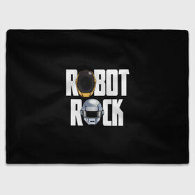 Плед 3D с принтом Robot Rock в Петрозаводске, 100% полиэстер | закругленные углы, все края обработаны. Ткань не мнется и не растягивается | cyberpunk | daft | daftpunk | electronic | get | guy | guy manuel | human | lucky | music | punk | robot | rock | thomas | дафт | дафтпанк | киберпанк | музыка | ню диско | панк | робот | рок | техно | томас | электро | электроник рок