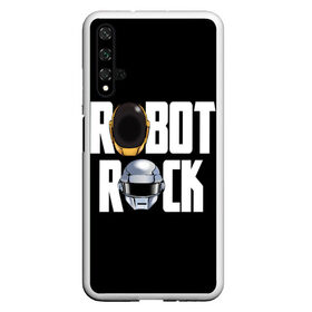 Чехол для Honor 20 с принтом Robot Rock в Петрозаводске, Силикон | Область печати: задняя сторона чехла, без боковых панелей | Тематика изображения на принте: cyberpunk | daft | daftpunk | electronic | get | guy | guy manuel | human | lucky | music | punk | robot | rock | thomas | дафт | дафтпанк | киберпанк | музыка | ню диско | панк | робот | рок | техно | томас | электро | электроник рок