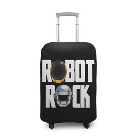 Чехол для чемодана 3D с принтом Robot Rock в Петрозаводске, 86% полиэфир, 14% спандекс | двустороннее нанесение принта, прорези для ручек и колес | cyberpunk | daft | daftpunk | electronic | get | guy | guy manuel | human | lucky | music | punk | robot | rock | thomas | дафт | дафтпанк | киберпанк | музыка | ню диско | панк | робот | рок | техно | томас | электро | электроник рок