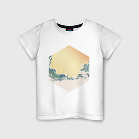 Детская футболка хлопок с принтом Минималистичный арт природа в Петрозаводске, 100% хлопок | круглый вырез горловины, полуприлегающий силуэт, длина до линии бедер | абстракция | азиатский | арт | минимализм | пейзаж | природа | рисунок | хипстер | японский
