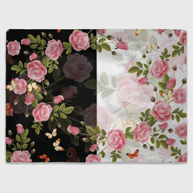 Плед 3D с принтом ЦВЕТЫ / FLOWERS / 8 МАРТА в Петрозаводске, 100% полиэстер | закругленные углы, все края обработаны. Ткань не мнется и не растягивается | Тематика изображения на принте: chery | flowers | japan | roses | sakura | вишня | растения | розы | ромашка | сакура | тюльпаны | цветы | цветы сакуры | япония