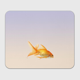Коврик для мышки прямоугольный с принтом золотая рыбка в Петрозаводске, натуральный каучук | размер 230 х 185 мм; запечатка лицевой стороны | аквариум | градиент | золотая рыбка | подводный мир | рыба | рыбешка | рыбка