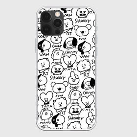 Чехол для iPhone 12 Pro Max с принтом BTS | BT21 в Петрозаводске, Силикон |  | army | bangtan boys | bt21 | bts | bts stickers | chimmy | cooky | k pop | koya | mang | monster | rap monster | rapmon | rj | rm | shooky | tata | van | бтс | ви | джей хоуп | джонгук | кейпоп | реп монстр | стикеры bts | сюга | чимин | чин