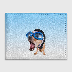 Обложка для студенческого билета с принтом собака в очках в Петрозаводске, натуральная кожа | Размер: 11*8 см; Печать на всей внешней стороне | Тематика изображения на принте: веселый | гав | детский | добрый | друг | забавный | зевает | картинка | костюм | лает | очки | пес | питомец | рисунок | собака | спорт | спортсмен | щенок