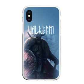 Чехол для iPhone XS Max матовый с принтом Valheim в Петрозаводске, Силикон | Область печати: задняя сторона чехла, без боковых панелей | drakkar | valhalla | valheim | viking | vikings | валхэйм | вальгала | вальхала | вальхейм | викинг | викинги | драккар