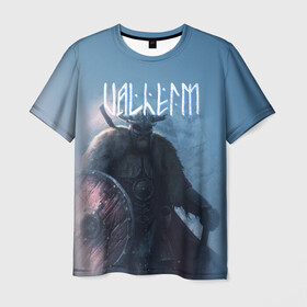 Мужская футболка 3D с принтом Valheim в Петрозаводске, 100% полиэфир | прямой крой, круглый вырез горловины, длина до линии бедер | drakkar | valhalla | valheim | viking | vikings | валхэйм | вальгала | вальхала | вальхейм | викинг | викинги | драккар
