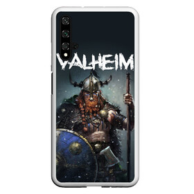 Чехол для Honor 20 с принтом Valheim в Петрозаводске, Силикон | Область печати: задняя сторона чехла, без боковых панелей | drakkar | valhalla | valheim | viking | vikings | валхэйм | вальгала | вальхала | вальхейм | викинг | викинги | драккар