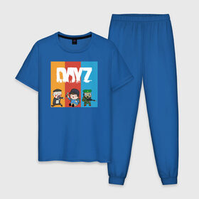 Мужская пижама хлопок с принтом DayZ | ДэйЗи в Петрозаводске, 100% хлопок | брюки и футболка прямого кроя, без карманов, на брюках мягкая резинка на поясе и по низу штанин
 | day z | dayz | zombie | дэй зи | дэй зэд | дэйзи | зомби
