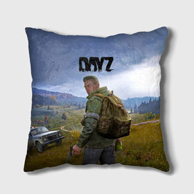 Подушка 3D с принтом DayZ | ДэйЗи в Петрозаводске, наволочка – 100% полиэстер, наполнитель – холлофайбер (легкий наполнитель, не вызывает аллергию). | состоит из подушки и наволочки. Наволочка на молнии, легко снимается для стирки | day z | dayz | zombie | дэй зи | дэй зэд | дэйзи | зомби