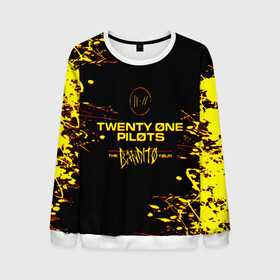 Мужской свитшот 3D с принтом TWENTY ONE PILOTS TOP. в Петрозаводске, 100% полиэстер с мягким внутренним слоем | круглый вырез горловины, мягкая резинка на манжетах и поясе, свободная посадка по фигуре | 21 pilots | blurryface | fbr | fueled by ramen | fueledbyramen | heathens | heavydirtysoul | josh dun | music | music video | official | stressed out | top | tp | trench | twenty one pilots | twentyonepilots | tyler joseph 