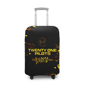 Чехол для чемодана 3D с принтом TWENTY ONE PILOTS TOP. в Петрозаводске, 86% полиэфир, 14% спандекс | двустороннее нанесение принта, прорези для ручек и колес | 21 pilots | blurryface | fbr | fueled by ramen | fueledbyramen | heathens | heavydirtysoul | josh dun | music | music video | official | stressed out | top | tp | trench | twenty one pilots | twentyonepilots | tyler joseph 