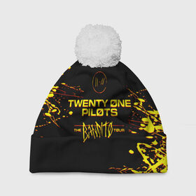 Шапка 3D c помпоном с принтом TWENTY ONE PILOTS TOP. в Петрозаводске, 100% полиэстер | универсальный размер, печать по всей поверхности изделия | 21 pilots | blurryface | fbr | fueled by ramen | fueledbyramen | heathens | heavydirtysoul | josh dun | music | music video | official | stressed out | top | tp | trench | twenty one pilots | twentyonepilots | tyler joseph 