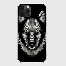 Чехол для iPhone 12 Pro Max с принтом Волк из волнистых линий в Петрозаводске, Силикон |  | Тематика изображения на принте: wolf | волк | волчара | живность | животное | охотник | следопыт | хищник