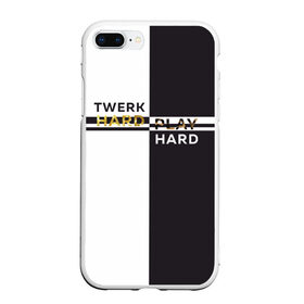 Чехол для iPhone 7Plus/8 Plus матовый с принтом Twerk hard в Петрозаводске, Силикон | Область печати: задняя сторона чехла, без боковых панелей | Тематика изображения на принте: hard | play | play hard | twerk | twerk hard | танец | тверк