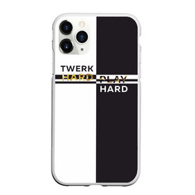 Чехол для iPhone 11 Pro Max матовый с принтом Twerk hard в Петрозаводске, Силикон |  | Тематика изображения на принте: hard | play | play hard | twerk | twerk hard | танец | тверк