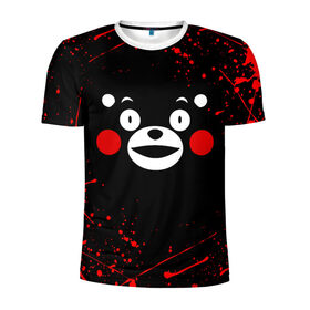 Мужская футболка 3D спортивная с принтом KUMAMON | КУМАМОН в Петрозаводске, 100% полиэстер с улучшенными характеристиками | приталенный силуэт, круглая горловина, широкие плечи, сужается к линии бедра | bear | japan | japanese | kumamon | kumamoto | аниме | игрушка | кумамон | кумамото сапурайдзу | медведь | мишка | персонаж | талисман | япония