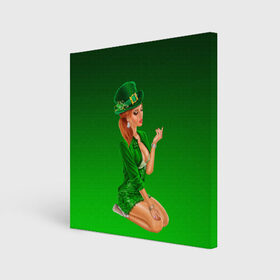 Холст квадратный с принтом девушка лепрекон в зеленом в Петрозаводске, 100% ПВХ |  | 17 марта | девушка | день святого патрика | зеленый | зеленый костюм | ирландия | клевер | кружка | лепрекон | модель | монеты | рисунок | традиции | эль