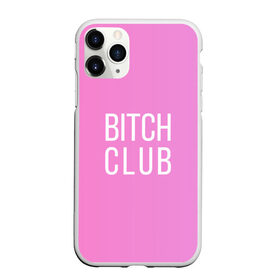 Чехол для iPhone 11 Pro матовый с принтом Bitch club в Петрозаводске, Силикон |  | Тематика изображения на принте: club | pink | клубб бичб пляжб серфинг | розовый