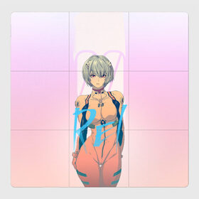 Магнитный плакат 3Х3 с принтом Rei Ayanami в Петрозаводске, Полимерный материал с магнитным слоем | 9 деталей размером 9*9 см | Тематика изображения на принте: eva | eva 00 | eva 01 | eva 02 | rei | rei ayanami | shinji ikari | аска | ева | ева 02 | евангелион