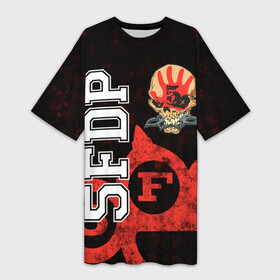 Платье-футболка 3D с принтом Five Finger Death Punch [1] в Петрозаводске,  |  | 5fdp | 5фдп | ffdp | five finger death punch | metal | music | skeleton | sounds | метал | музыка | рок | череп