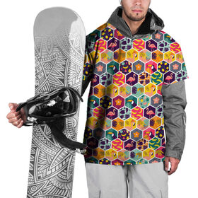Накидка на куртку 3D с принтом Тропический коллаж в Петрозаводске, 100% полиэстер |  | Тематика изображения на принте: еда | животные | лето | природа | рисунок | текстура | тропики | тропический | фрукты | хипстер