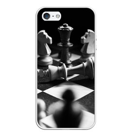 Чехол для iPhone 5/5S матовый с принтом Шахматы в Петрозаводске, Силикон | Область печати: задняя сторона чехла, без боковых панелей | доска | игра | игровая | игры | конь | короли | король | ладья | логика | настольная | настольные | пешка | пешки | спорт | туча | ферзь | шахматный | шахматы