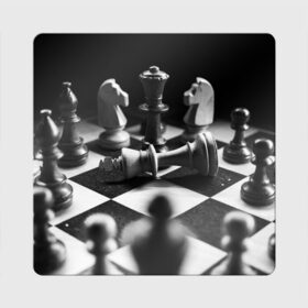 Магнит виниловый Квадрат с принтом Шахматы в Петрозаводске, полимерный материал с магнитным слоем | размер 9*9 см, закругленные углы | Тематика изображения на принте: доска | игра | игровая | игры | конь | короли | король | ладья | логика | настольная | настольные | пешка | пешки | спорт | туча | ферзь | шахматный | шахматы