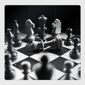 Магнитный плакат 3Х3 с принтом Шахматы в Петрозаводске, Полимерный материал с магнитным слоем | 9 деталей размером 9*9 см | Тематика изображения на принте: доска | игра | игровая | игры | конь | короли | король | ладья | логика | настольная | настольные | пешка | пешки | спорт | туча | ферзь | шахматный | шахматы