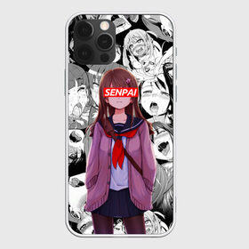 Чехол для iPhone 12 Pro Max с принтом SENPAI | СЕНПАЙ в Петрозаводске, Силикон |  | ahegao | kawai | kowai | oppai | otaku | senpai | sugoi | waifu | yandere | ахегао | ковай | отаку | семпай | сенпай | сэмпай | яндере