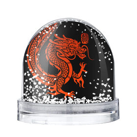 Снежный шар с принтом RED CHINA DRAGON в Петрозаводске, Пластик | Изображение внутри шара печатается на глянцевой фотобумаге с двух сторон | china | china dragon | red dragon | без крыльев | дракон змея | китай | китайские символы | китайский дракон | красный дракон | символ