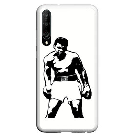 Чехол для Honor P30 с принтом The Greatest (Muhammad Ali) в Петрозаводске, Силикон | Область печати: задняя сторона чехла, без боковых панелей | ali | clay | mohammed | али | боец | боксер | величайший | возможность | искусства | касиус | клей | личность | мозайка | мотивация | мохаммед | мухамед | перчатки | сила | слова | спорт | темный | узор