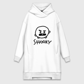 Платье-худи хлопок с принтом SHOOKY | BTS в Петрозаводске,  |  | army | bangtan boys | bt21 | bts | bts stickers | chimmy | cooky | k pop | koya | mang | monster | rap monster | rapmon | rj | rm | shooky | tata | van | бтс | ви | джей хоуп | джонгук | кейпоп | реп монстр | стикеры bts | сюга | чимин | чин