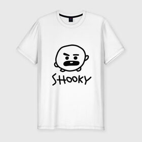 Мужская футболка хлопок Slim с принтом SHOOKY | BTS в Петрозаводске, 92% хлопок, 8% лайкра | приталенный силуэт, круглый вырез ворота, длина до линии бедра, короткий рукав | army | bangtan boys | bt21 | bts | bts stickers | chimmy | cooky | k pop | koya | mang | monster | rap monster | rapmon | rj | rm | shooky | tata | van | бтс | ви | джей хоуп | джонгук | кейпоп | реп монстр | стикеры bts | сюга | чимин | чин