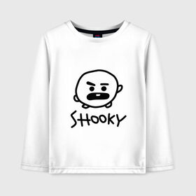 Детский лонгслив хлопок с принтом SHOOKY | BTS в Петрозаводске, 100% хлопок | круглый вырез горловины, полуприлегающий силуэт, длина до линии бедер | army | bangtan boys | bt21 | bts | bts stickers | chimmy | cooky | k pop | koya | mang | monster | rap monster | rapmon | rj | rm | shooky | tata | van | бтс | ви | джей хоуп | джонгук | кейпоп | реп монстр | стикеры bts | сюга | чимин | чин