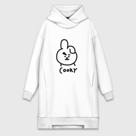 Платье-худи хлопок с принтом COOKY | BTS в Петрозаводске,  |  | army | bangtan boys | bt21 | bts | bts stickers | chimmy | cooky | k pop | koya | mang | monster | rap monster | rapmon | rj | rm | shooky | tata | van | бтс | ви | джей хоуп | джонгук | кейпоп | реп монстр | стикеры bts | сюга | чимин | чин