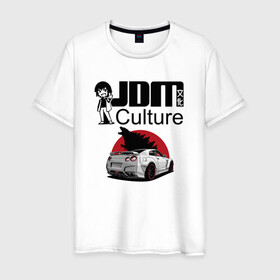 Мужская футболка хлопок с принтом jdm в Петрозаводске, 100% хлопок | прямой крой, круглый вырез горловины, длина до линии бедер, слегка спущенное плечо. | car | culture | godzilla | jdm | skyline | японская культура | японские автомобили