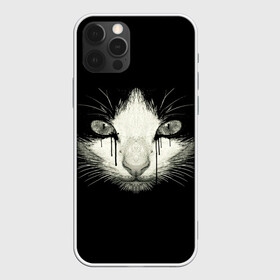 Чехол для iPhone 12 Pro Max с принтом ПЛАЧУЩИЙ КОТ в Петрозаводске, Силикон |  | animals | cat | cry | dark | face | pussy | глаза | грусть | домашние | животные | звери | кот | кошка | мордочка | мрак | плач | пушистый | слезы | черный