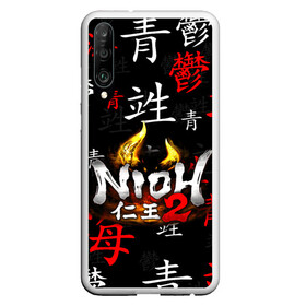 Чехол для Honor P30 с принтом NIOH 2 в Петрозаводске, Силикон | Область печати: задняя сторона чехла, без боковых панелей | action | ninja | nioh | nioh 2 | игра про самурая | кровь | меч | ниндзя | ниох | ниох 2 | самурай | экшен.