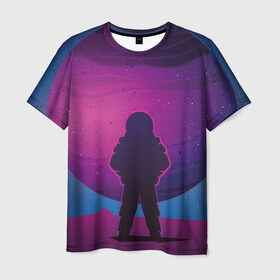 Мужская футболка 3D с принтом astronaut | космонавт в Петрозаводске, 100% полиэфир | прямой крой, круглый вырез горловины, длина до линии бедер | astrology | галактика | космос | планета | туманность | юпитер