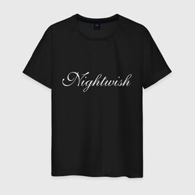 Мужская футболка хлопок с принтом Nightwish Logo в Петрозаводске, 100% хлопок | прямой крой, круглый вырез горловины, длина до линии бедер, слегка спущенное плечо. | Тематика изображения на принте: bye bye beautiful | ghost love score | logo | nemo | nightwish | over the hills and far away | phantom of the opera | reaction | sleeping sun | wish i had an angel | wishmaster | белый | лого | логотип | найтвиш